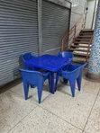 Zenith Plastic Dining Table and 4 Chairs - 2
