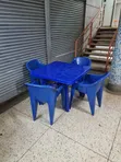 Zenith Plastic Dining Table and 4 Chairs - 3