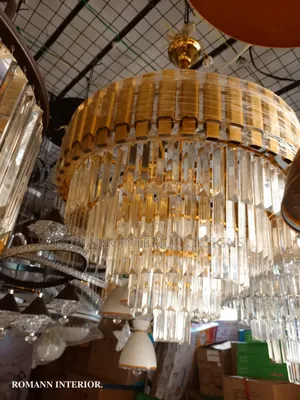 Crystal Glass Chandelier - Medium