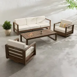 Modern Johnson Sofa Set (5-Seater) with Table