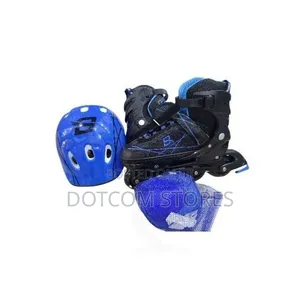 Adjustable Roller Inline Skate Combo Set