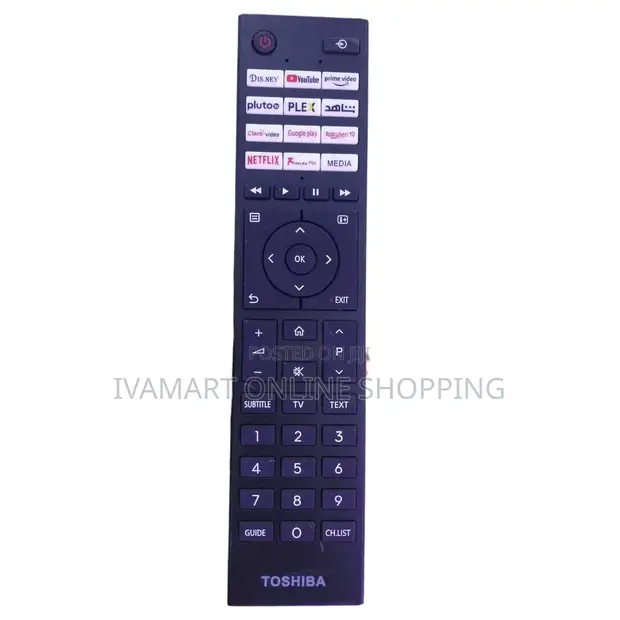 Toshiba Smart TV Remote with Dedicated App Buttons - 1