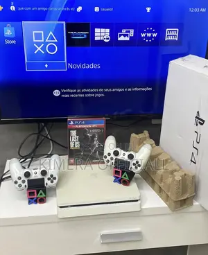 PS4 Slim Console with 12 Games and 2 Controllers