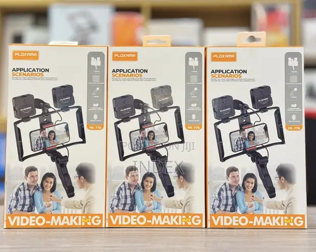 Plokama Video Making Kit PK778 with Mic, Tripod, and Light - 1