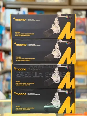 Maono PD200X USB/XLR Dynamic Microphone Bundle with Boom Arm