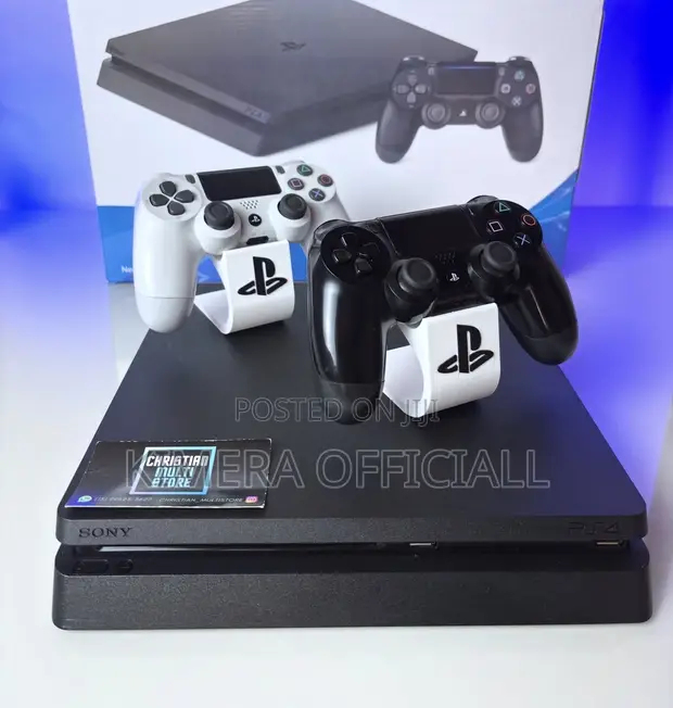 PS4 Slim Console with 12 Games & 2 Controllers - 1