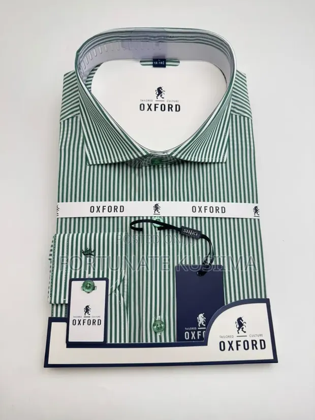 Formal Oxford Shirts - Light Green - 1