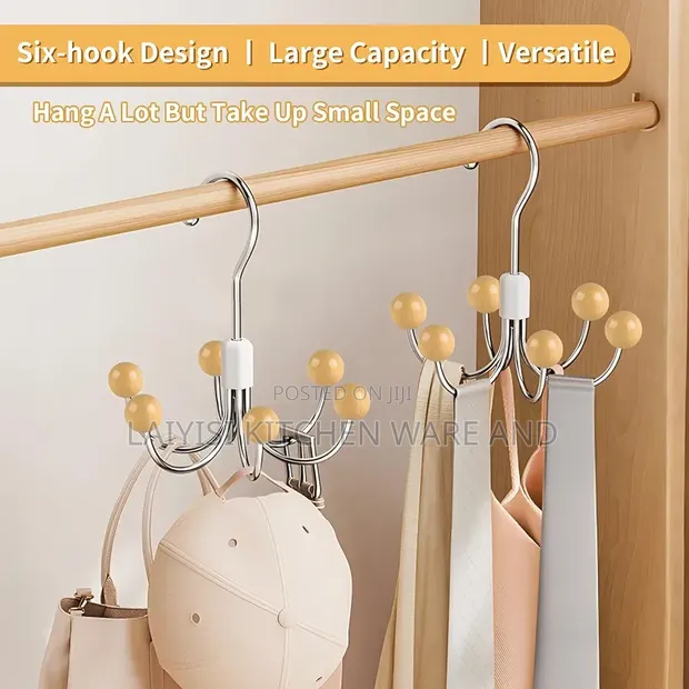 2 Pack CENELO 360° Swivel Hanger Hooks for Closet Organization - 1