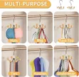 2 Pack CENELO 360° Swivel Hanger Hooks for Closet Organization - 3