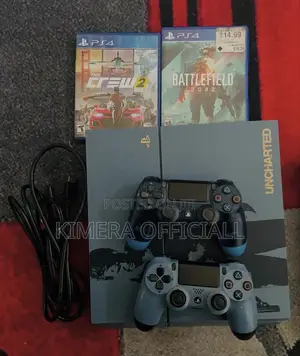 PS4 Standard Console with 12 Games & 2 Controllers