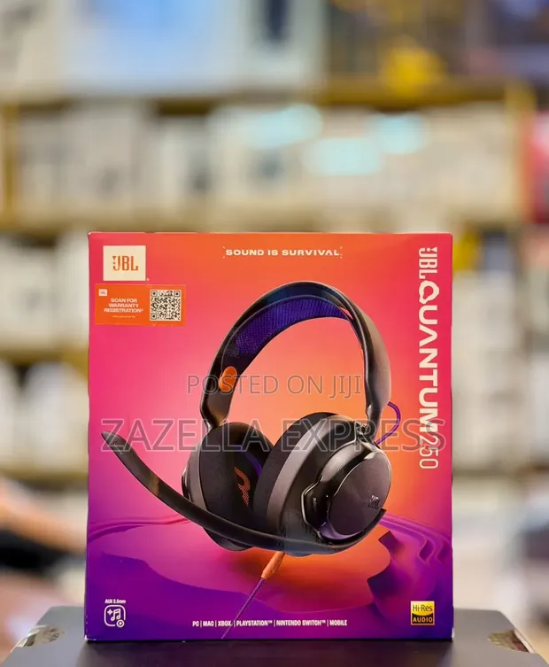 JBL Quantum 250 Wired Gaming Headset - 1