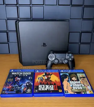 PS4 Slim Console with 12 Games & 2 Controllers