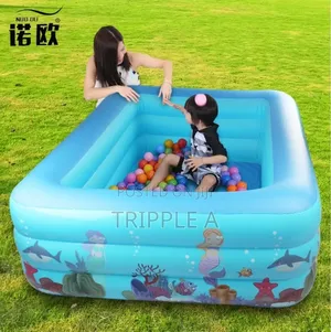 Brand New 3-Ring Rectangular Kids Pool