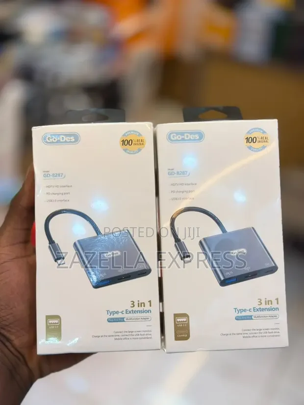 Go Des 3-in-1 USB-C to HDMI Adapter - 1