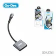 Go Des USB-C to 3.5mm Audio Adapter with Charging - 2