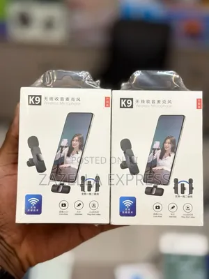 K9 Dual Wireless Lavalier Microphone - Plug and Play