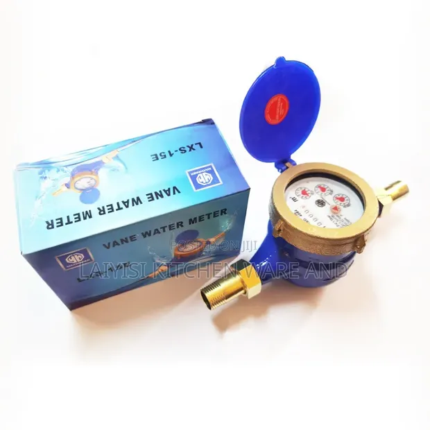 Water Flow Meter with Protective Metal Cover - 1