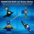 Water Flow Meter with Protective Metal Cover - 3