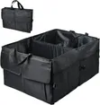 Black Car Trunk Organizer with Foldable Lid - 2