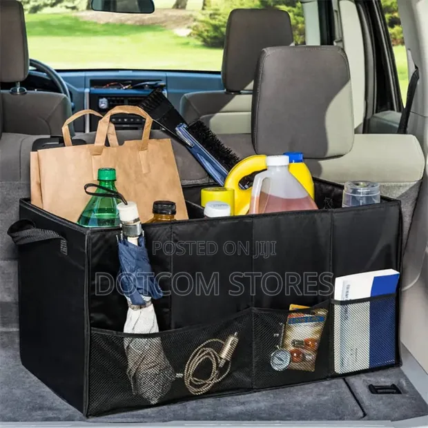 Black Foldable Trunk Organizer - 1