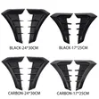 Pair of Universal Glossy Black Car Fender Side Vents - 2