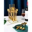 24-Piece Flatware Cutlery Set with Stand - 2