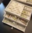 3-Layer Velvet & Acrylic Jewelry Organizer Box - 2