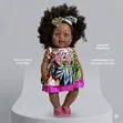 46cm Black African Doll (Clothing Varies) - 1
