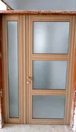 Frosted Glass Half-PVC Doors - 1