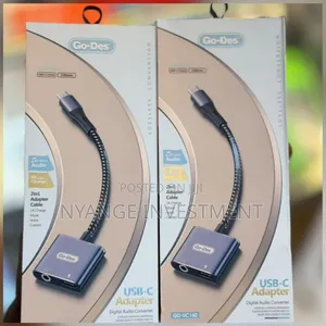 Go Des USB-C to 3.5mm Adapter (2-in-1 Audio & Charging)
