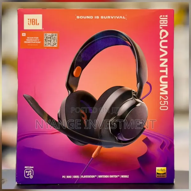 JBL Quantum 250 Wired Gaming Headset - 1