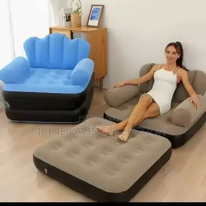 ACE 1-in-1 Inflatable Sofa Bed with Flocked Top