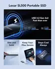 Lexar SL500 External SSD 2TB Portable PSSD Up to 2000MB/s - 2