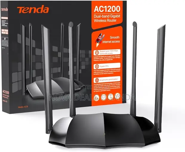 Tenda AC1200 Dual Band WiFi Router - 1