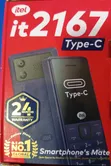 New Itel it2166 Black - 3