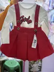 Girls Cute Turkey Clothes Set - 3