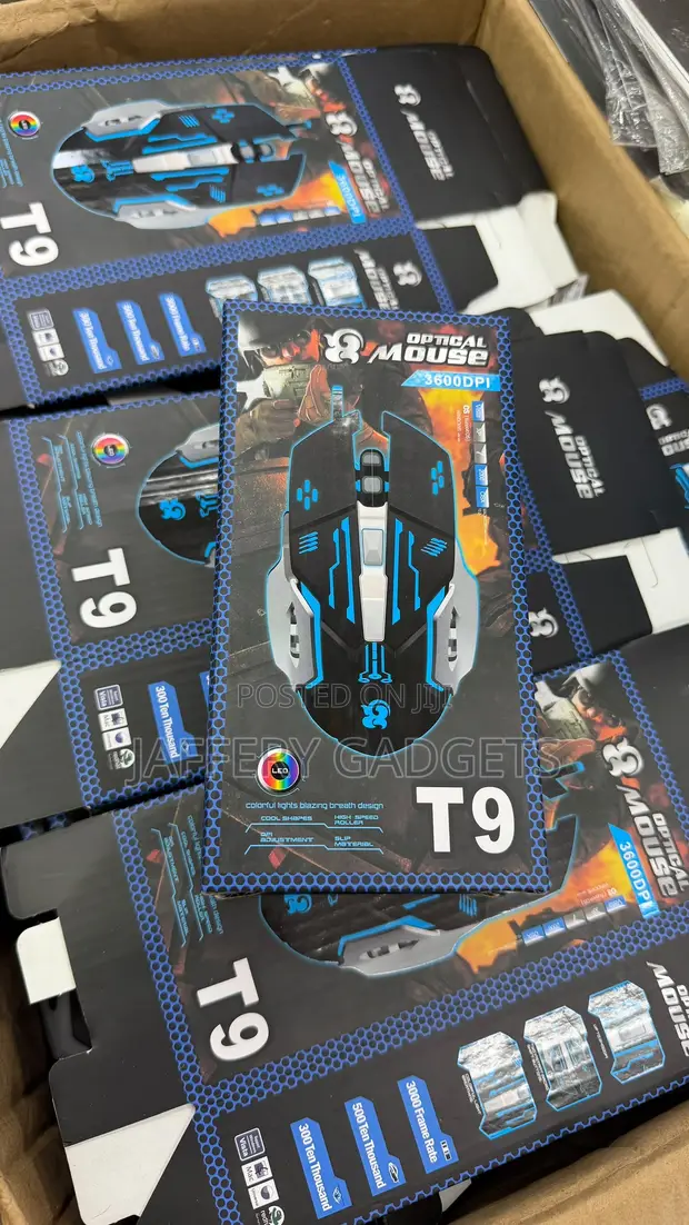 T9 3600 DPI Optical Gaming Mouse - 1