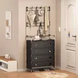 5-Layer Dust Proof Shoe Rack - Black - 1