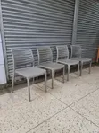 Portable Outdoor Dining Plastic Chairs (Set of 4) - 1