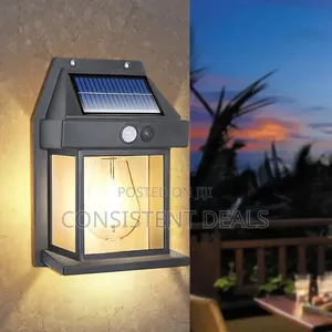 Solar Wall Lantern with 3 Modes & Motion Sensor