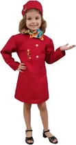 Kids Air Hostess Fancy Dress Costume for Girls - 3