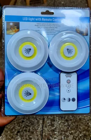 3-Piece Wireless COB LED Puck Light Set
