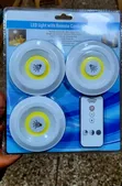3-Piece Wireless COB LED Puck Light Set - 1