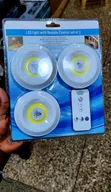 3-Piece Wireless COB LED Puck Light Set - 2