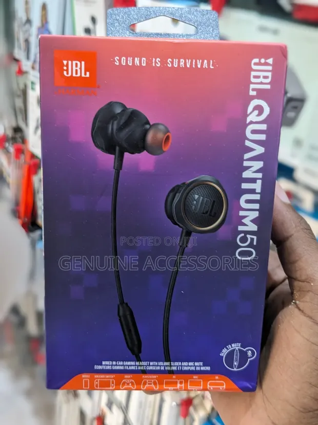 JBL Quantum 50 Wired In-Ear Gaming Headset - 1