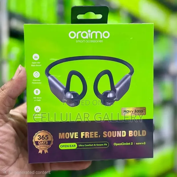 Oraimo OpenCirclet 2 Open Ear Bluetooth Headphones - 1