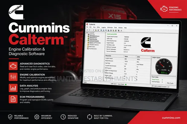 Cummins Calterm Engine Calibration and Diagnostic Software - 1