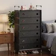 7-Layer Black Dust Proof Shoe Rack - 1