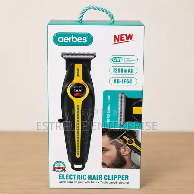 AERBES AB-LF64 Professional Rechargeable Hair Clipper - 1