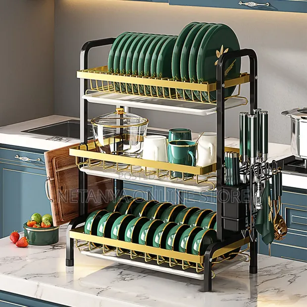 Multifunctional 3 Layer Dish Rack - 1